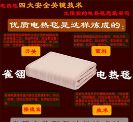 雀翎全線(xiàn)路安全保護(hù)精品型單人電熱毯5001a 冬日安睡的溫暖守護(hù)者